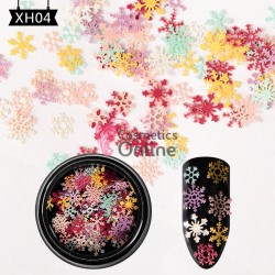 Decoratiuni pentru Sarbatori de Iarna, XH04 cu paiete Fulgi de nea